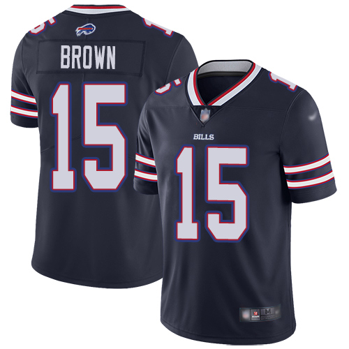 Men Buffalo Bills #15 John Brown Limited Navy Blue Inverted Legend NFL Jersey->youth nfl jersey->Youth Jersey